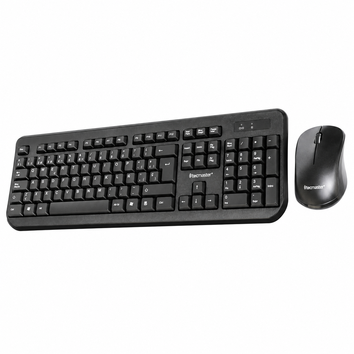 Kit Mouse y Teclado Inalambrico Tecmaster Black 3753