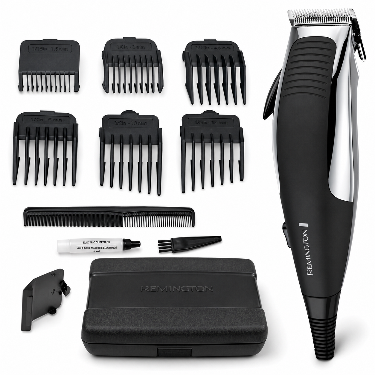 Cortadora De Cabello Remington HC1080 KIT (12 Piezas)