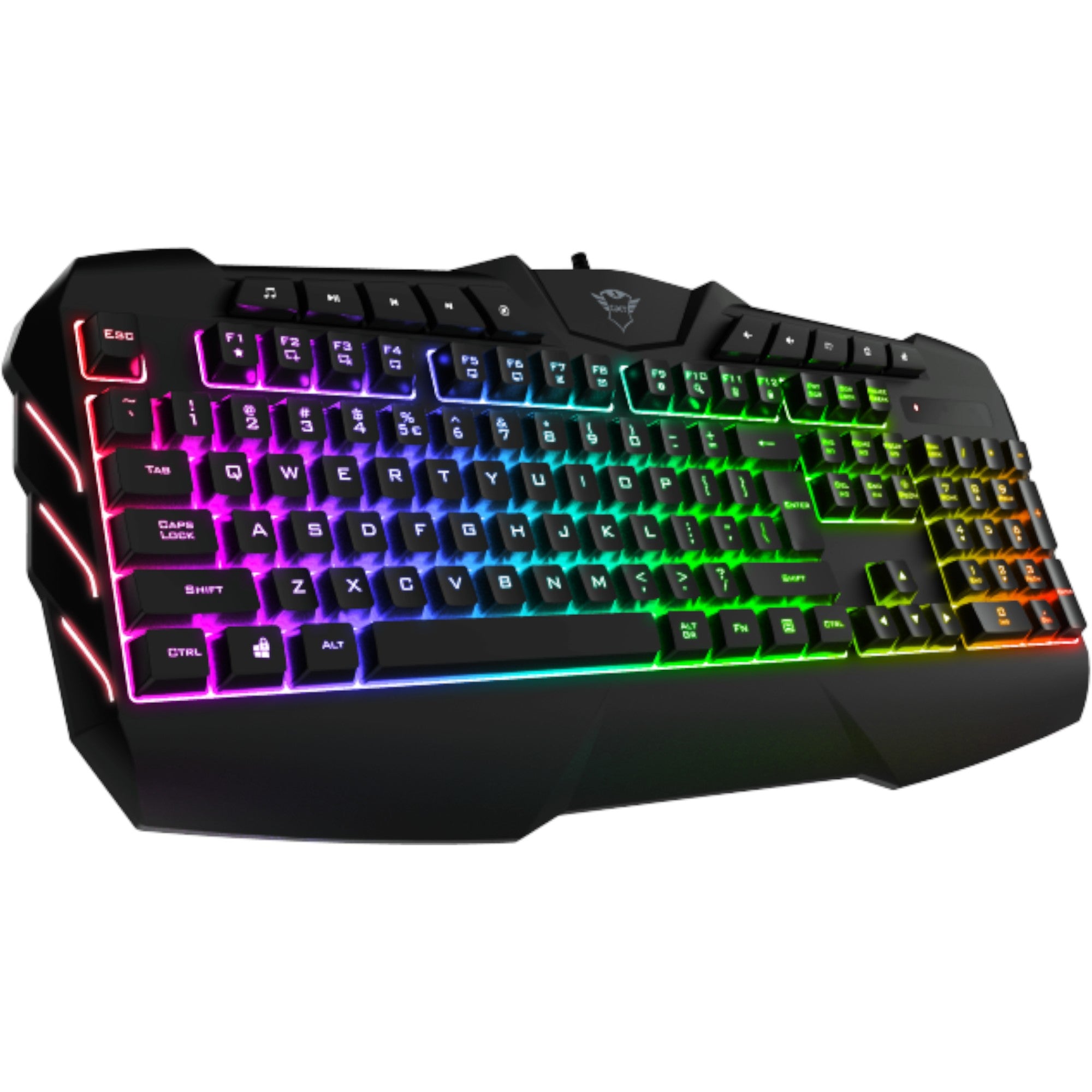 Teclado Gamer Multimedia Trust Gxt 881 Odyss Full RGB Hybrido