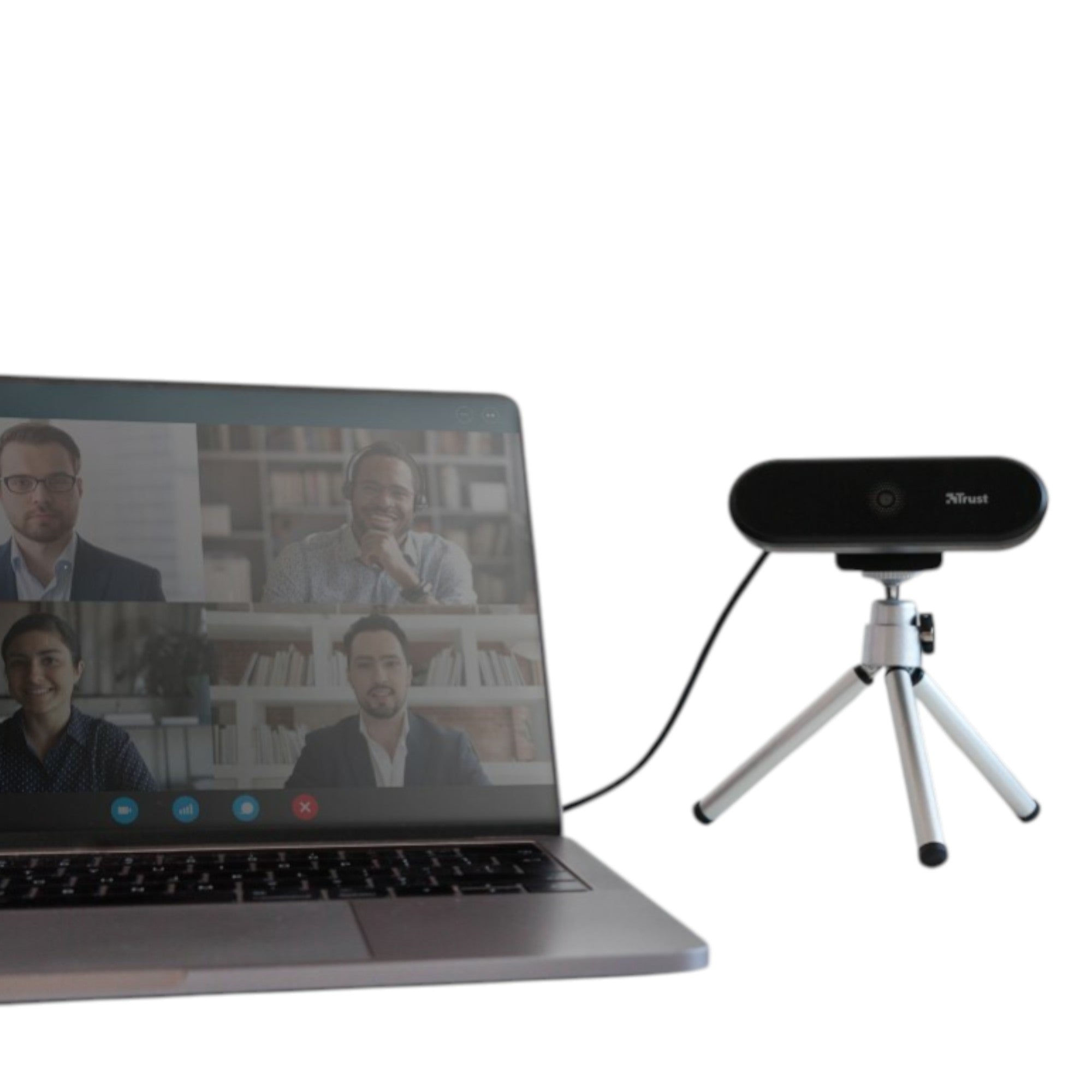 Webcam Profesional Full HD Trust Tyro con Mic y Auto Focus
