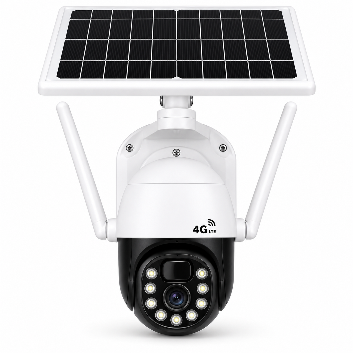 Cámara de Seguridad Solar Autónoma Robótica PTZ IP-4GLTE FHD