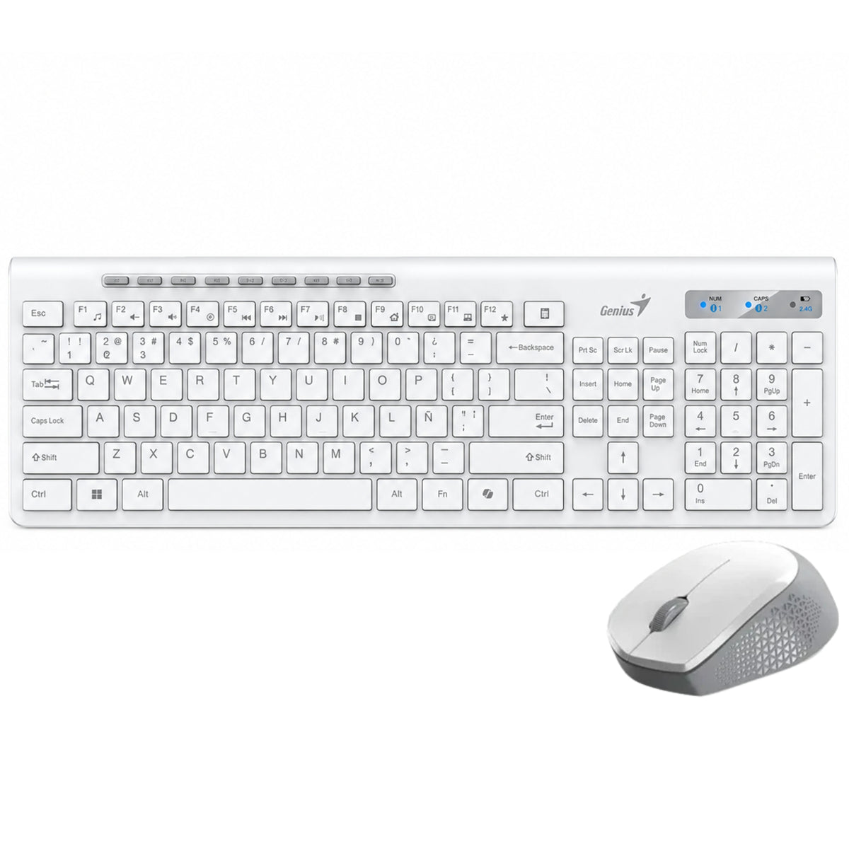 Teclado y Mouse Dual Wireless Bluetooth  + USB 2G Copilot AI