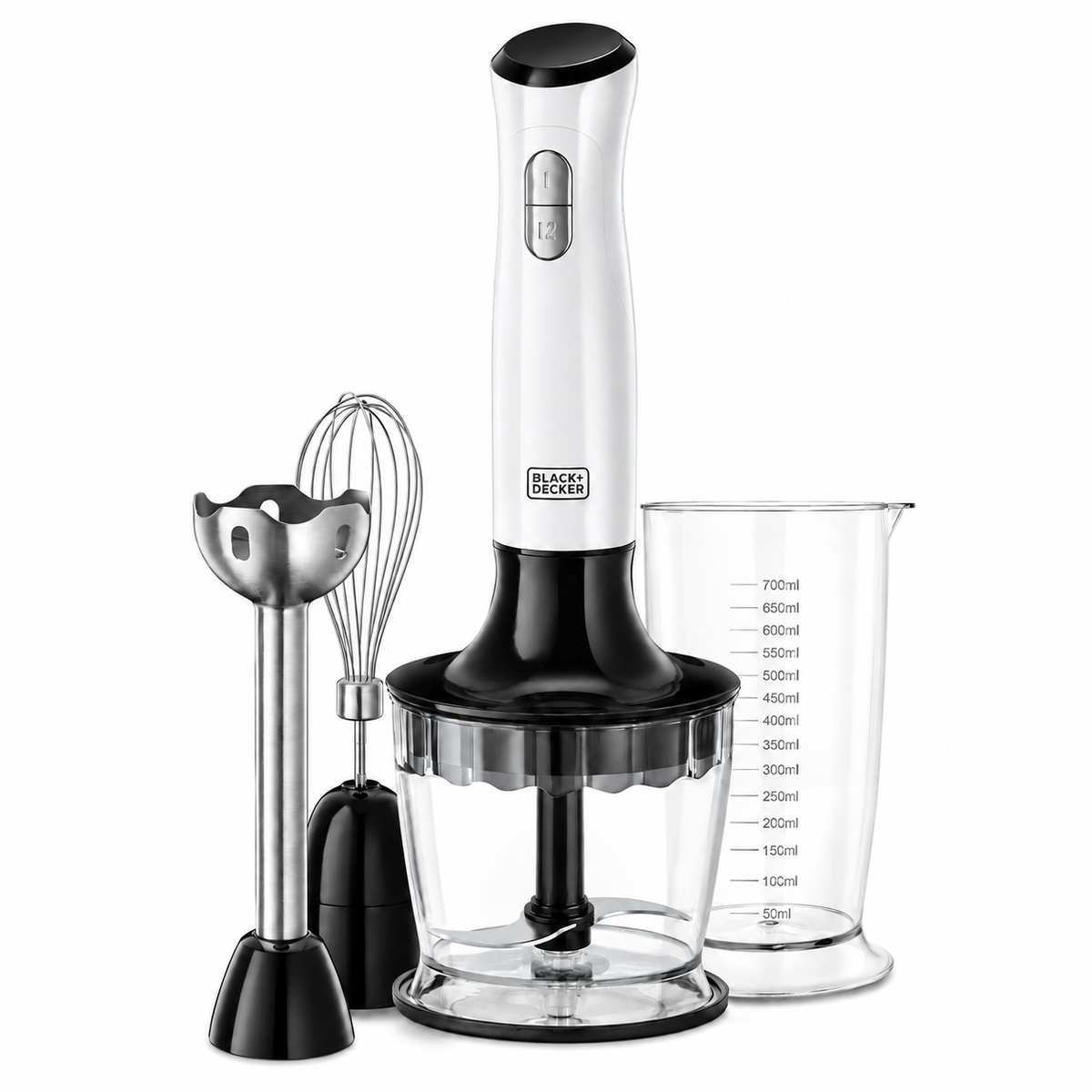 Batidora De Inmersion 3 en 1 Black + Decker 700W HB24710-CL