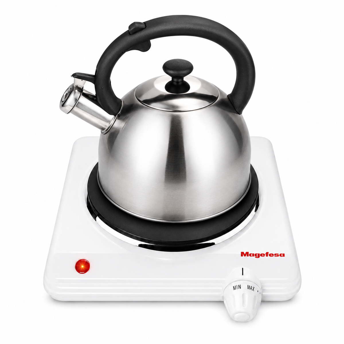 Cocina Electrica Magefesa Dinamic Inox Single MGF8012 1500w
