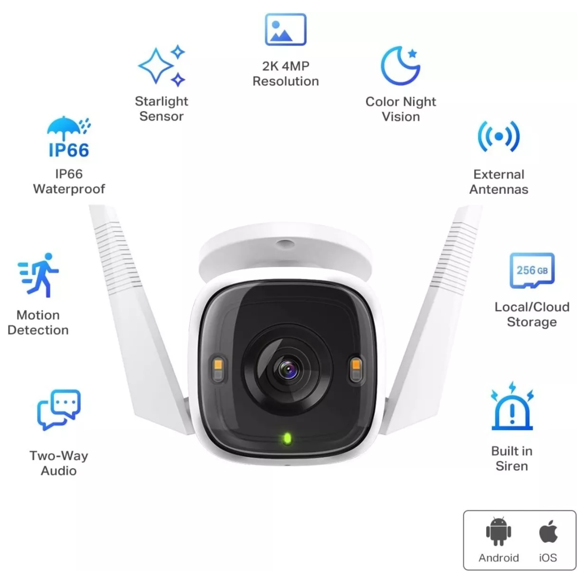 Cámara de Seguridad Wifi 2K TP-LINK TAPO C320WS de Exterior