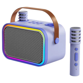 Karaoke Infantil RGB con 2 Micrófonos Inalámbricos Lila My Lil Dual Voice