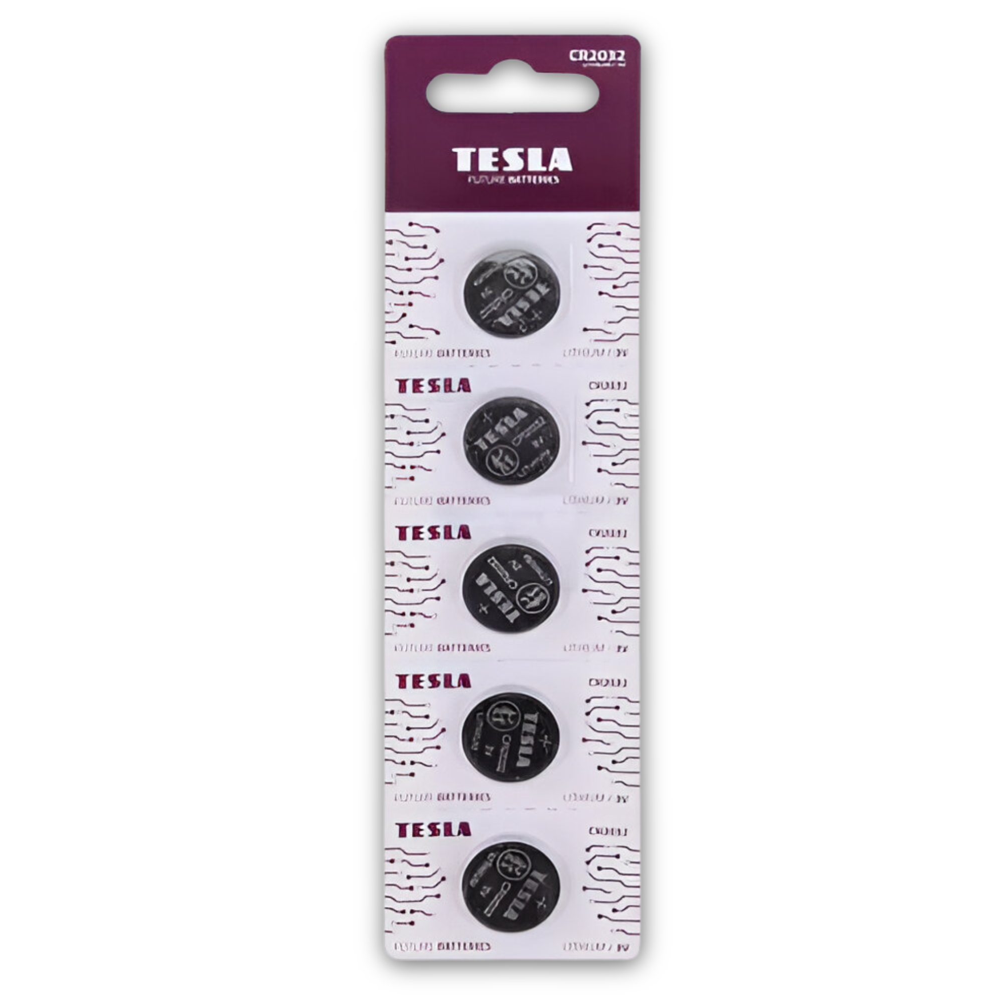 Pack de 5 Pilas CR2032 TESLA Lithium Line 3V