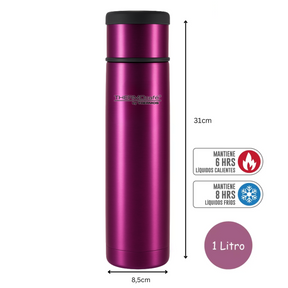Termo de Liquidos Every Night 1LT de Acero Inoxidable Purple