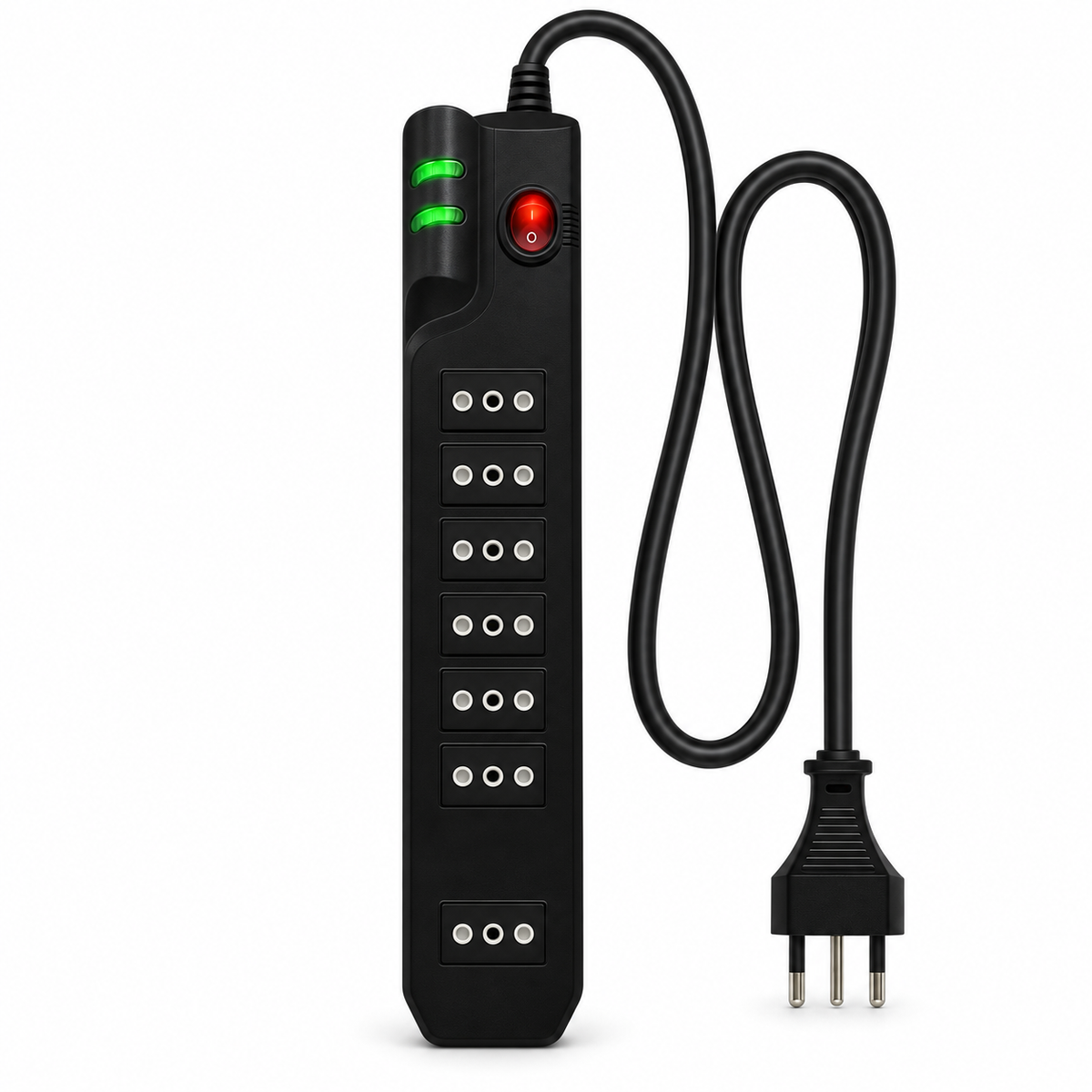 Alargador 2.1MTS 7 Salidas con Proteciónde Voltaje 2500W SEC