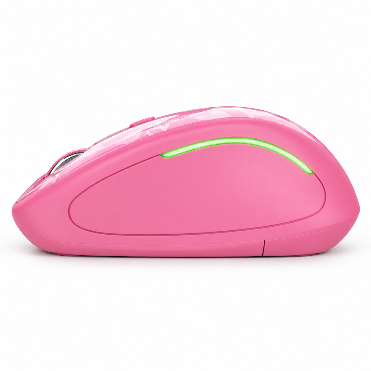 Mouse Inalambrico Rosado Retro Iluminado Rgb Trust Yvi 22336