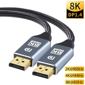 Cable DisplayPort 8K Profesional Video 32Gbps + Audio 32-Bit
