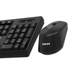 Mouse y Teclado Inalámbrico Philips Quiet Edition USB 2.4Ghz