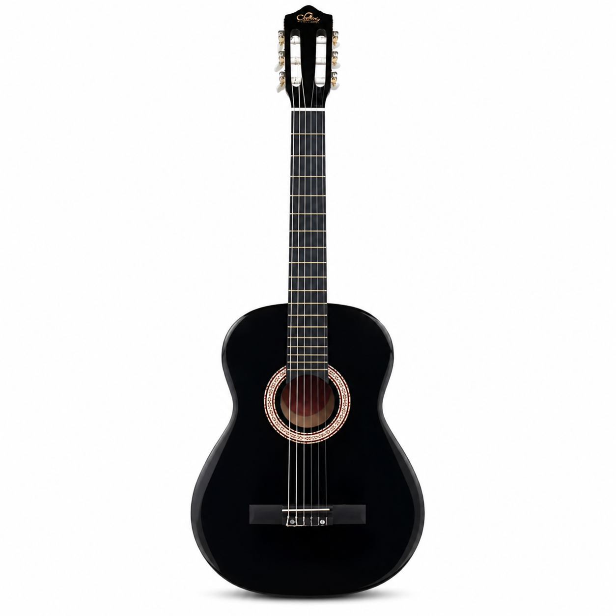 Guitarra Clásica Sevillana 39” Negro con Alma + Funda 8448