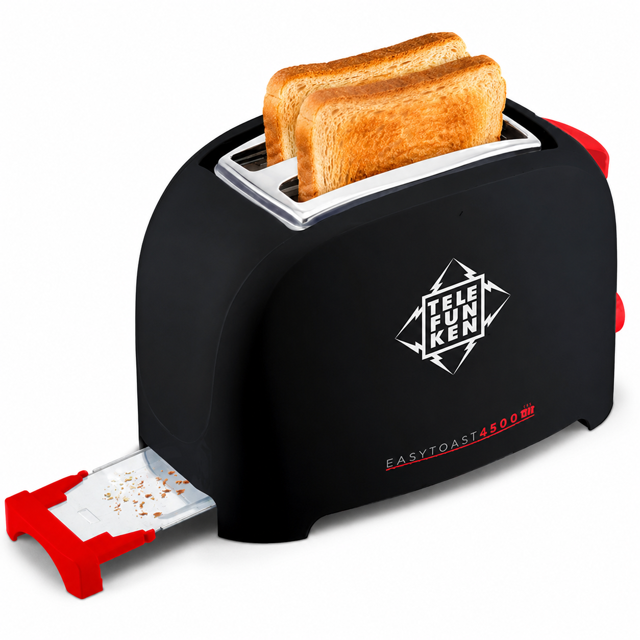Tostador de Pan Eléctrico 900W Easy Toast 4500 Black (3en1)