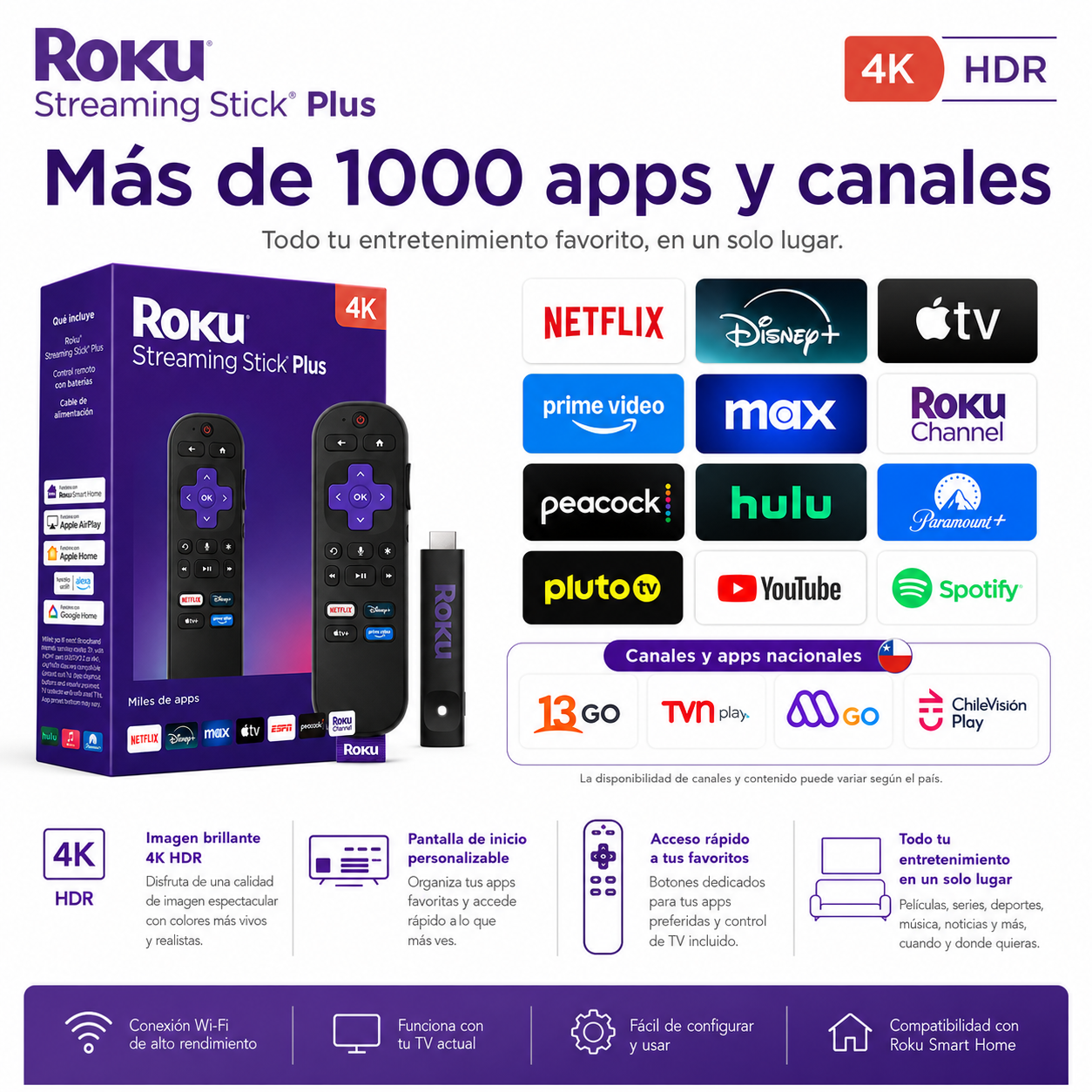 Roku TV Premiere Edition UHD 4K + HDR Streaming TV Quad-Core