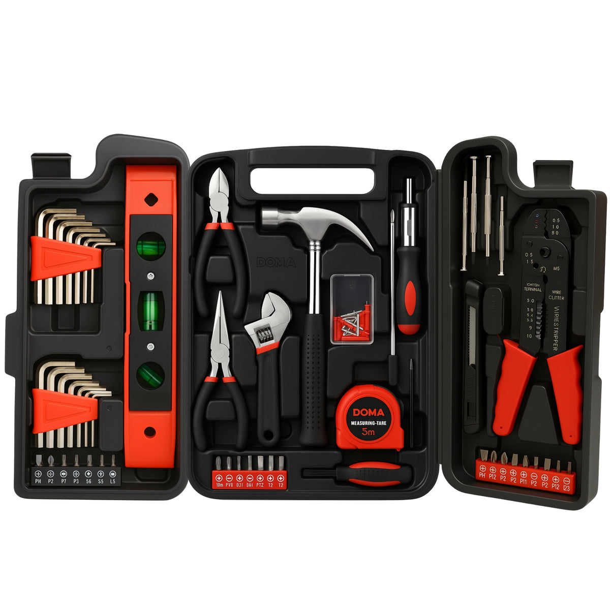 Kit de Herramientas 129 Piezas Multiusos con Maletín DM-0030