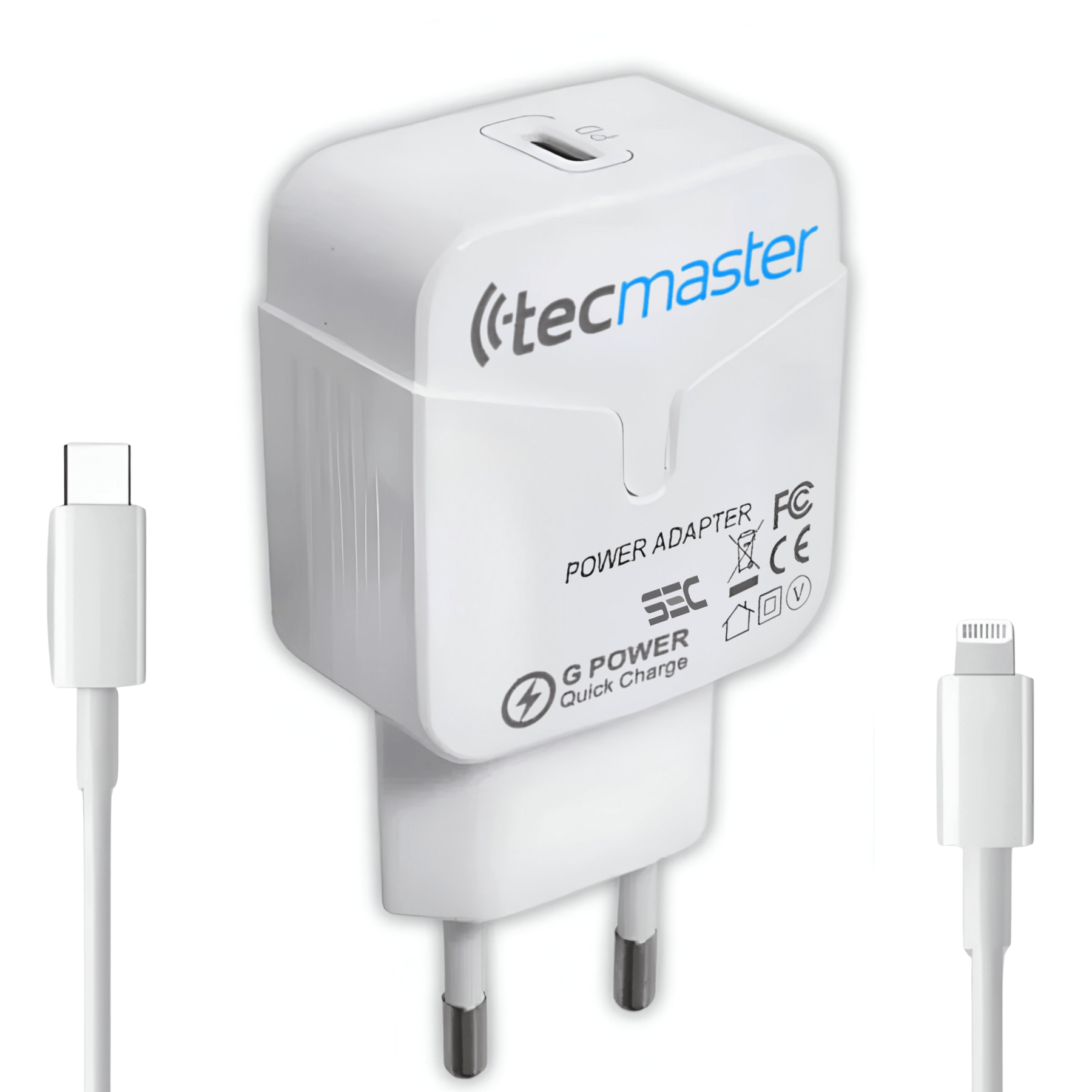 Cargador Para Iphone de Carga Rápida con Cable Lightning SEC