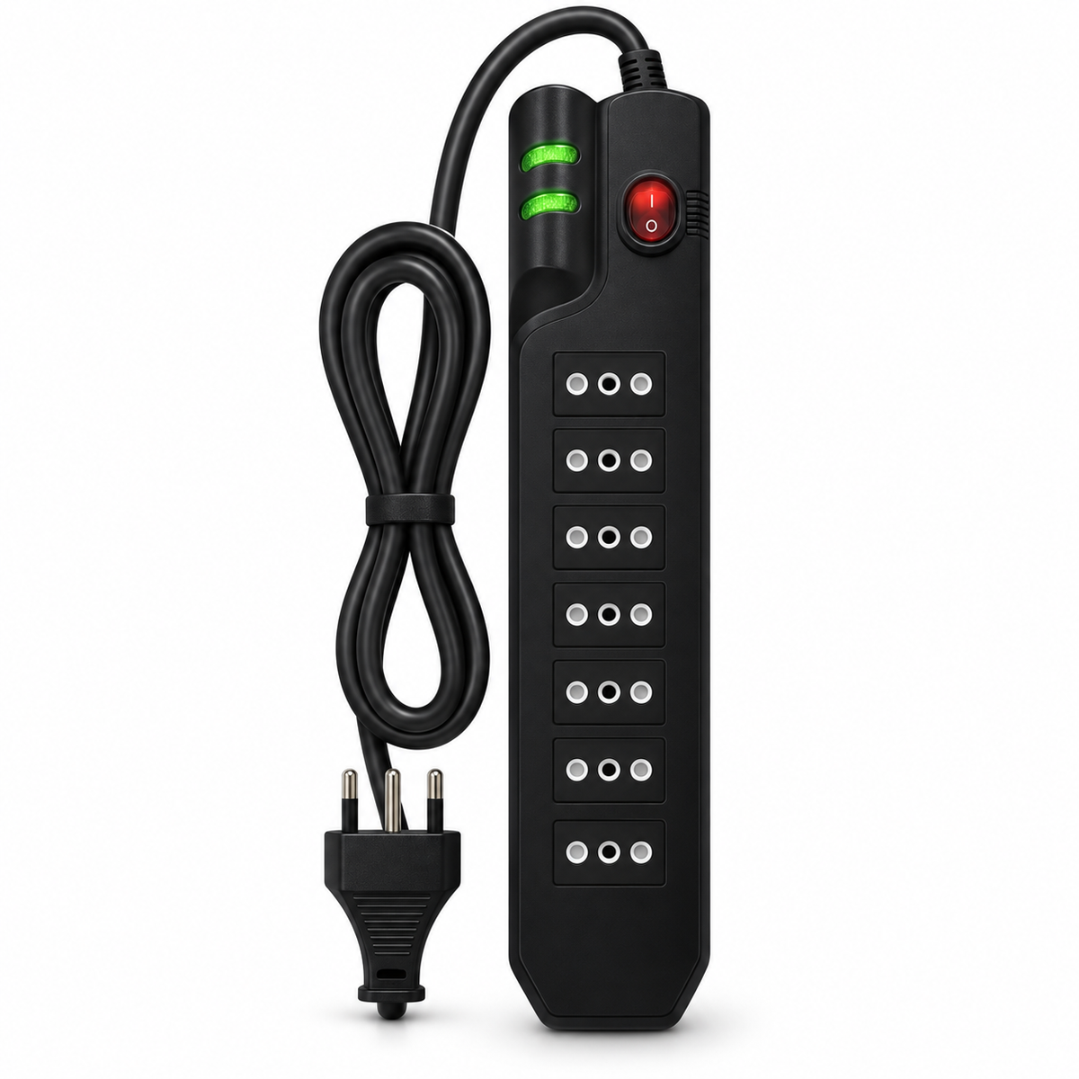 Alargador 2.1MTS 7 Salidas con Proteciónde Voltaje 2500W SEC