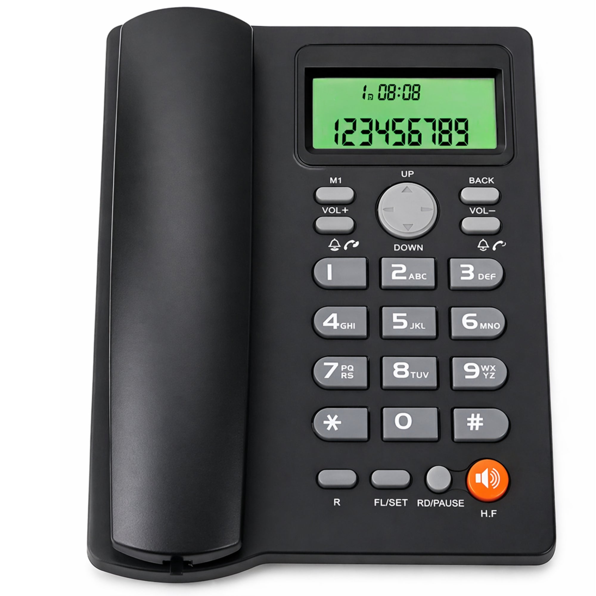 Teléfono De Red Fija Uniden Con Manos Libre Sobre Mesa 7413