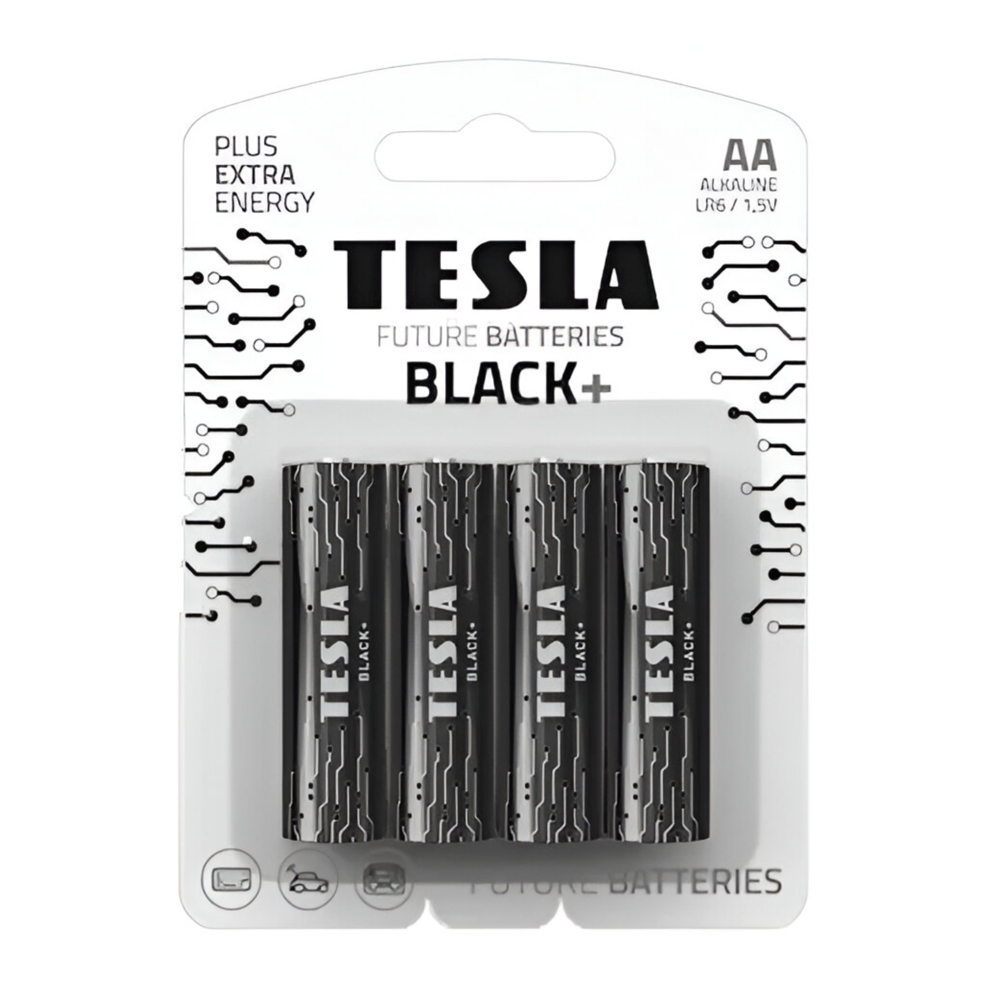 Pack 12 Pilas Tesla Black+ AA T-ES-011 Alcalina High Power