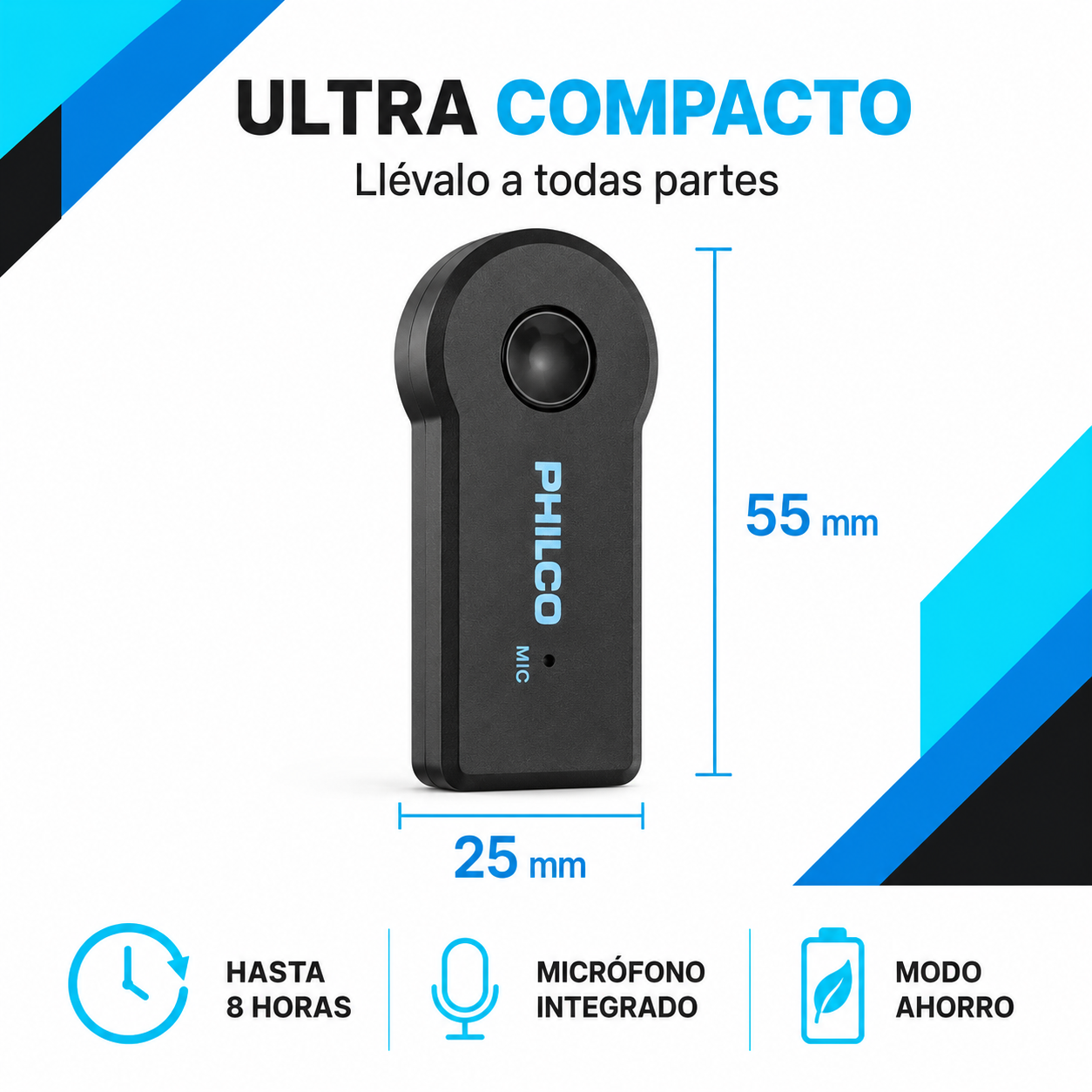 Transmisor de Música vía Bluetooth con Manos Libre BT100