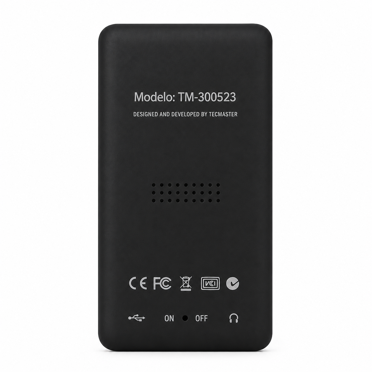 Reproductor MP3 16GB Bluetooth 5.0 Tecmaster TM-300523 Negro