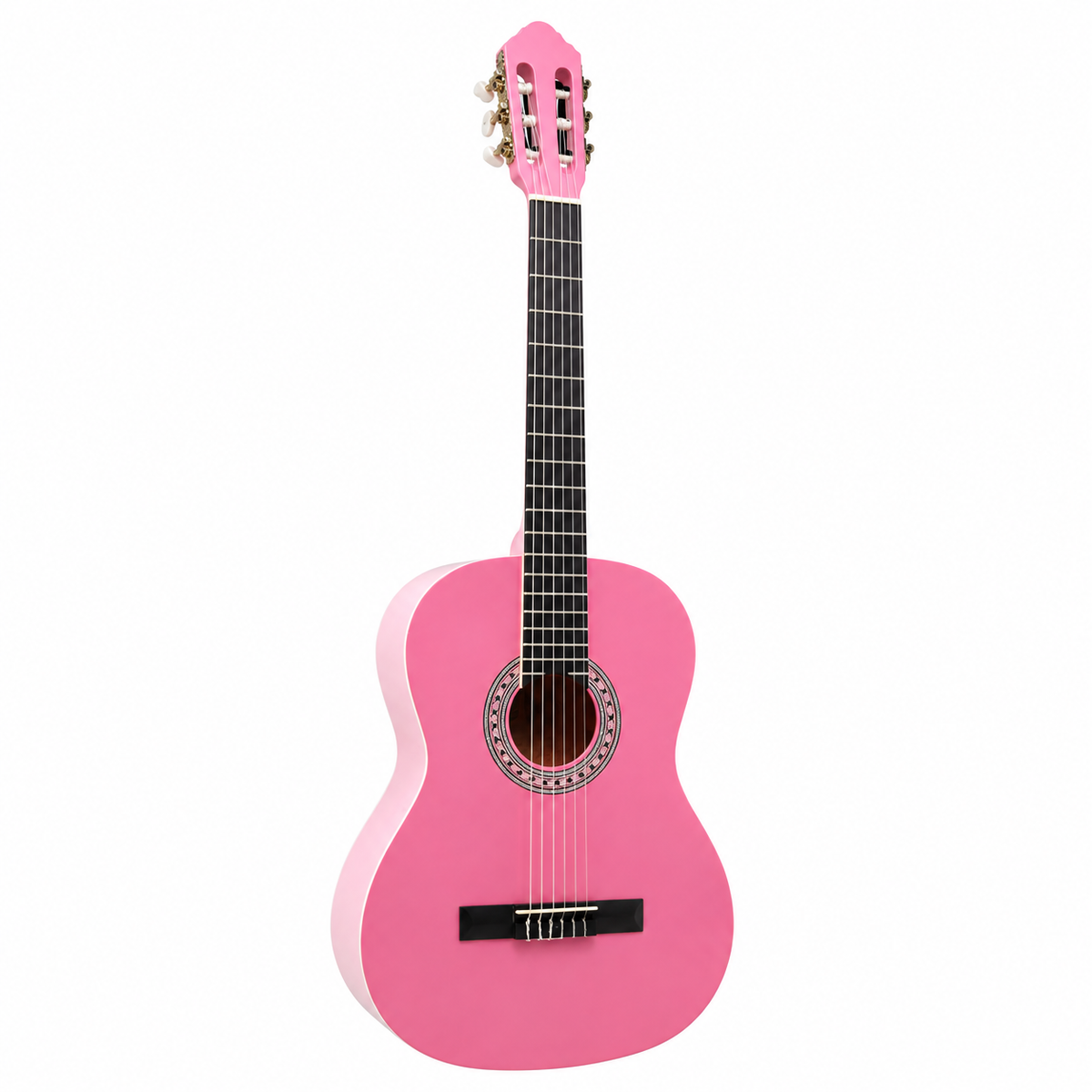 Guitarra Clásica Sevillana Rosada 30” Con Alma + Funda 8457