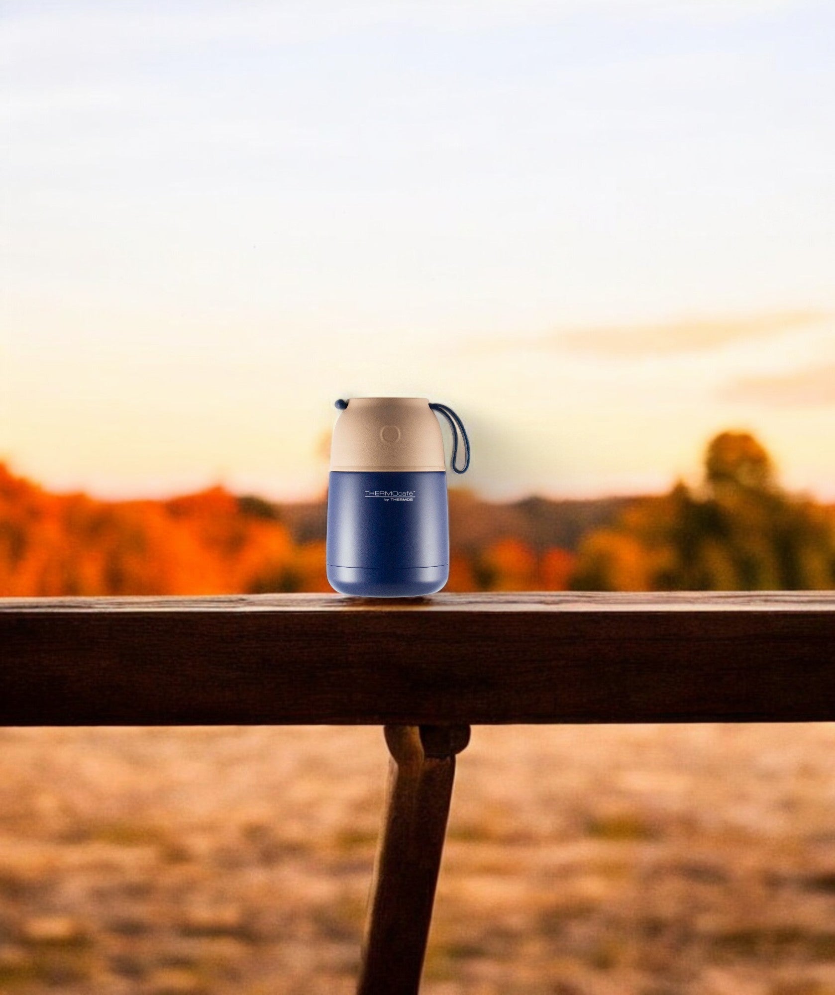 Termo de Comida Inox Cool BS25 450ml Azul Thermos DDFJ450BL3