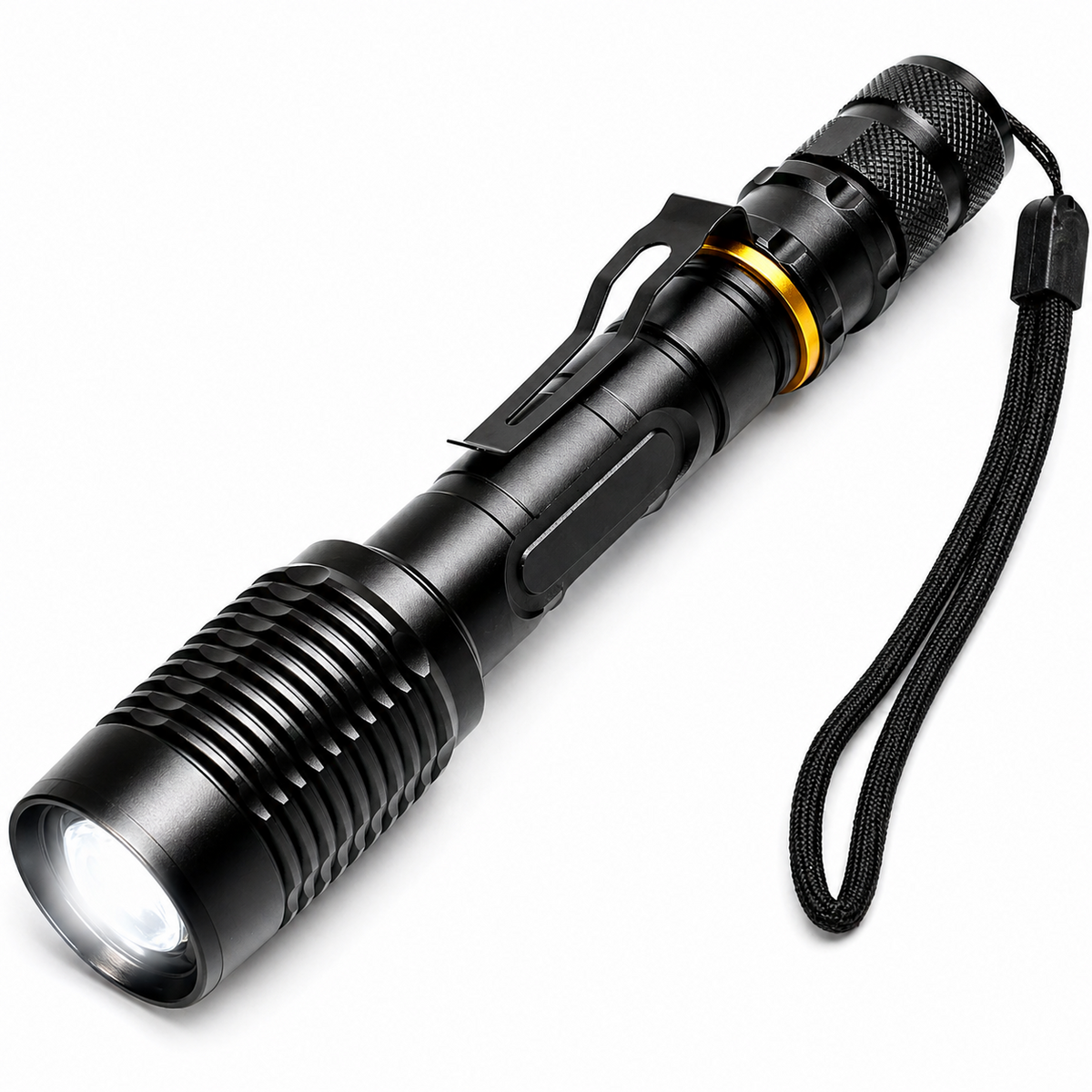 Linterna LED Profesional Multi Uso con Zoom High Power T6