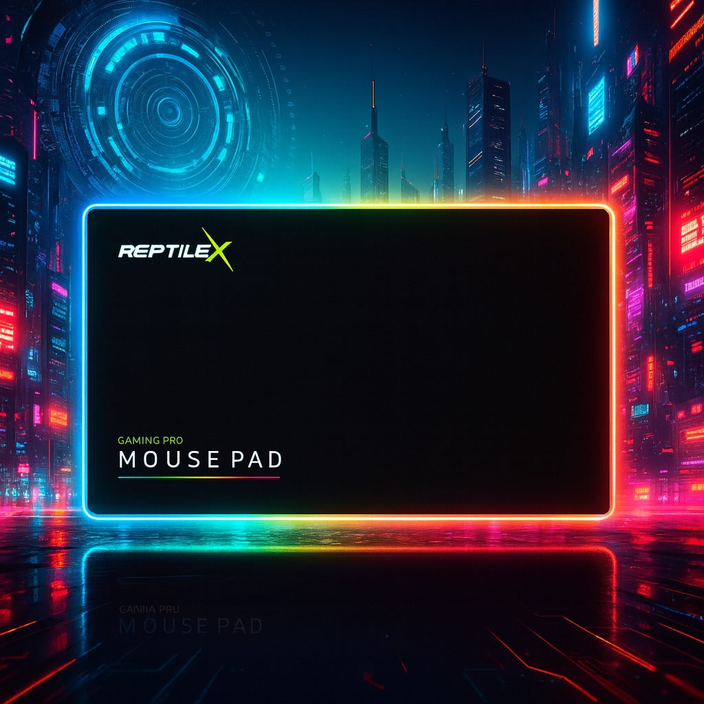 Mouse Pad Gamer Reptilex con IluminaciónRgb 250X350X4mm  Rx0023