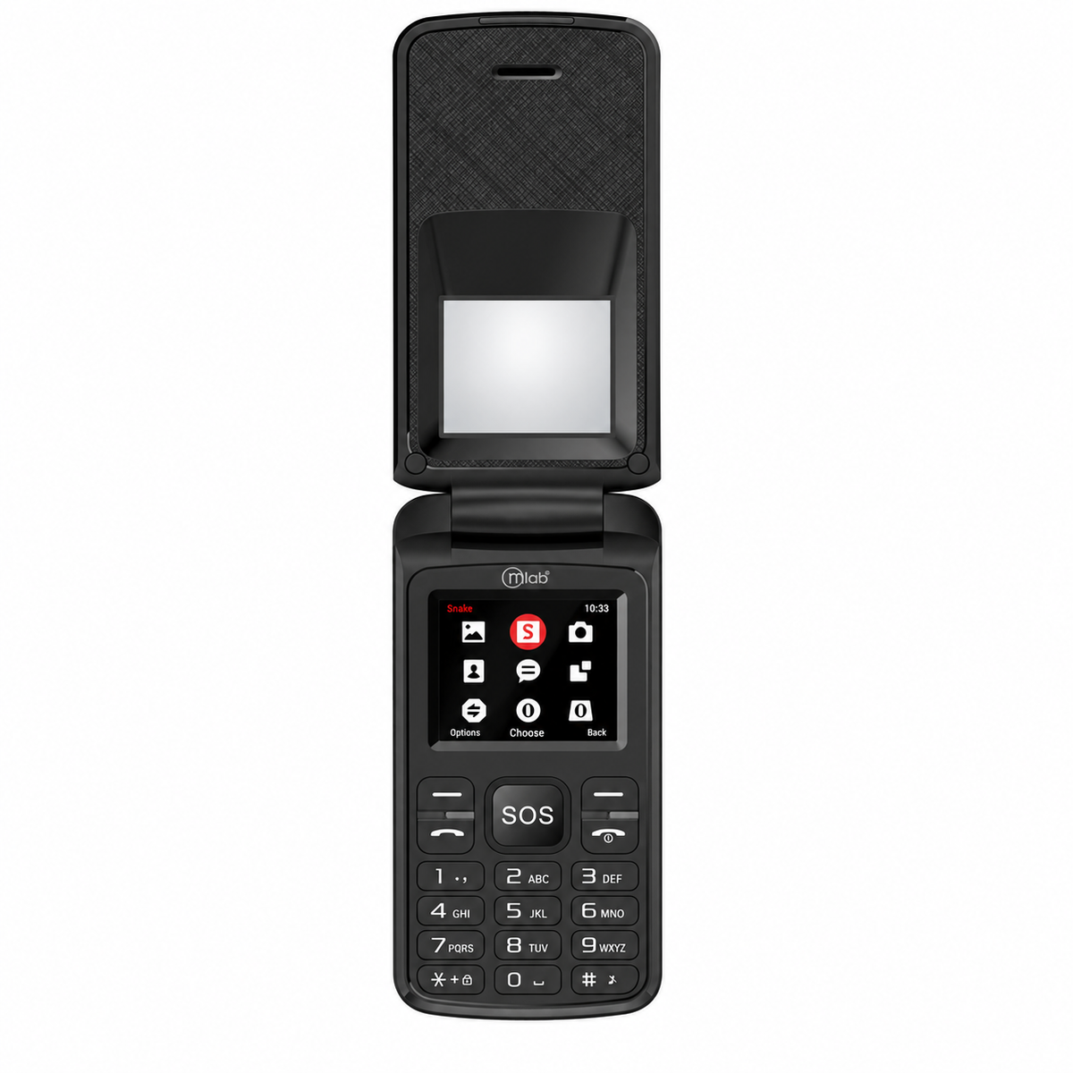 Teléfono Senior 4G de Adulto Mayor con Boton S. O. S MLAB-BK