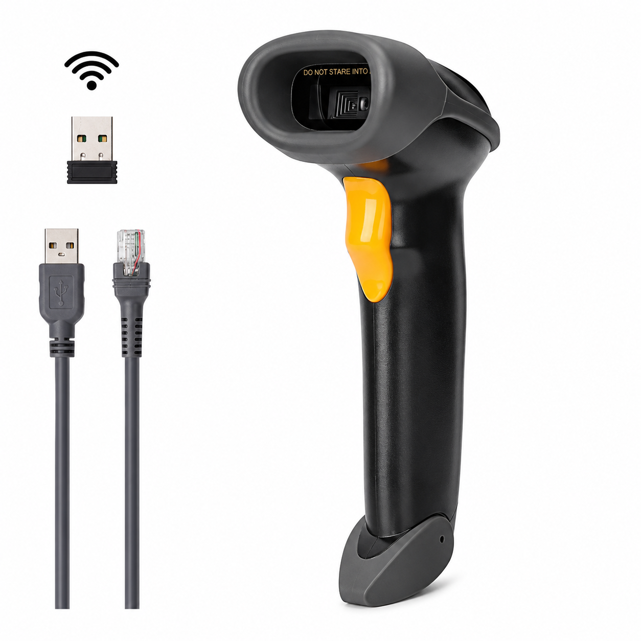 Lector de Códigos de Barra Inalámbrico CCD 2.4G Recargable