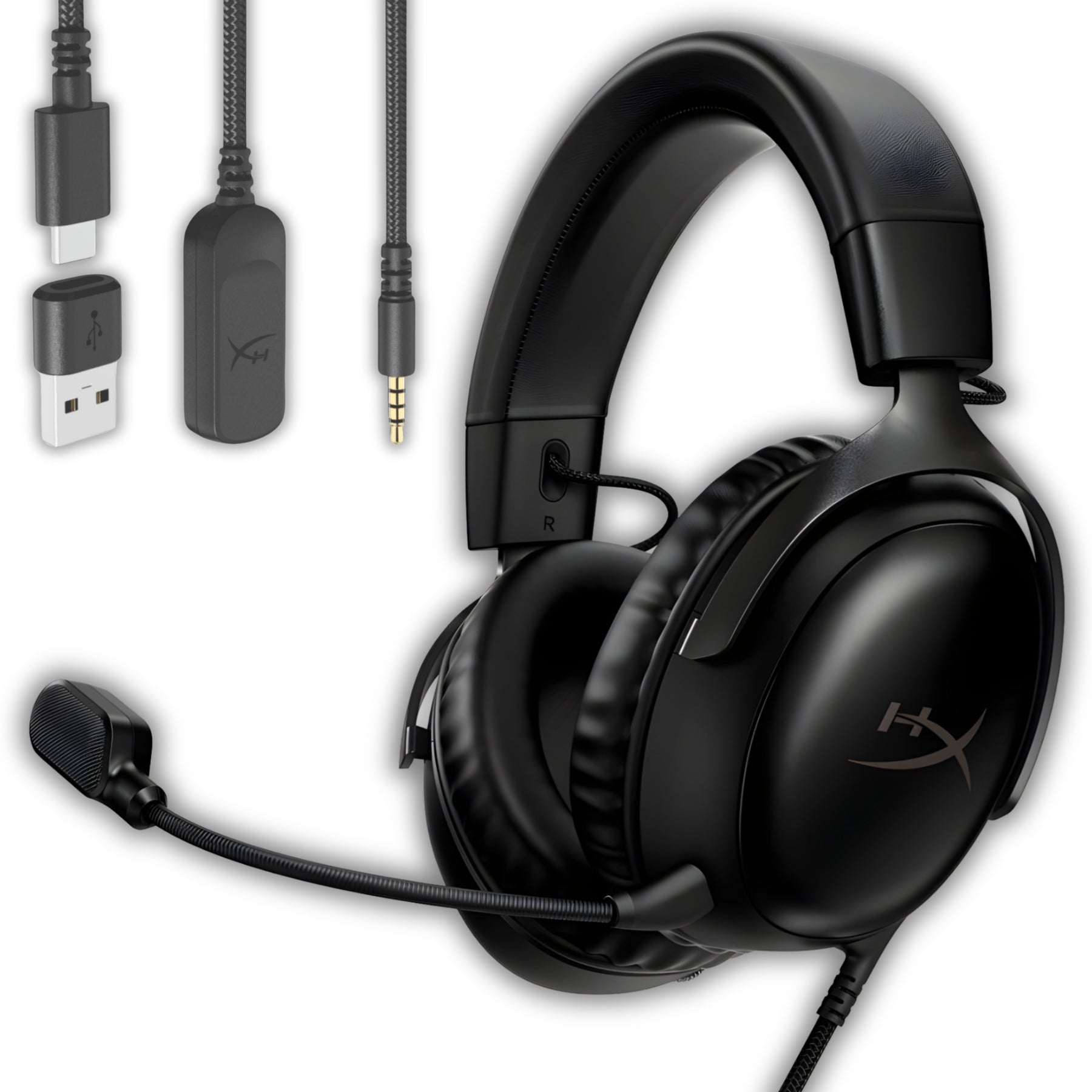 Audífonos HyperX Cloud III USB Comfort Multiplataforma Black