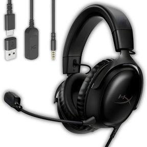 Audífonos HyperX Cloud III USB Comfort Multiplataforma Black