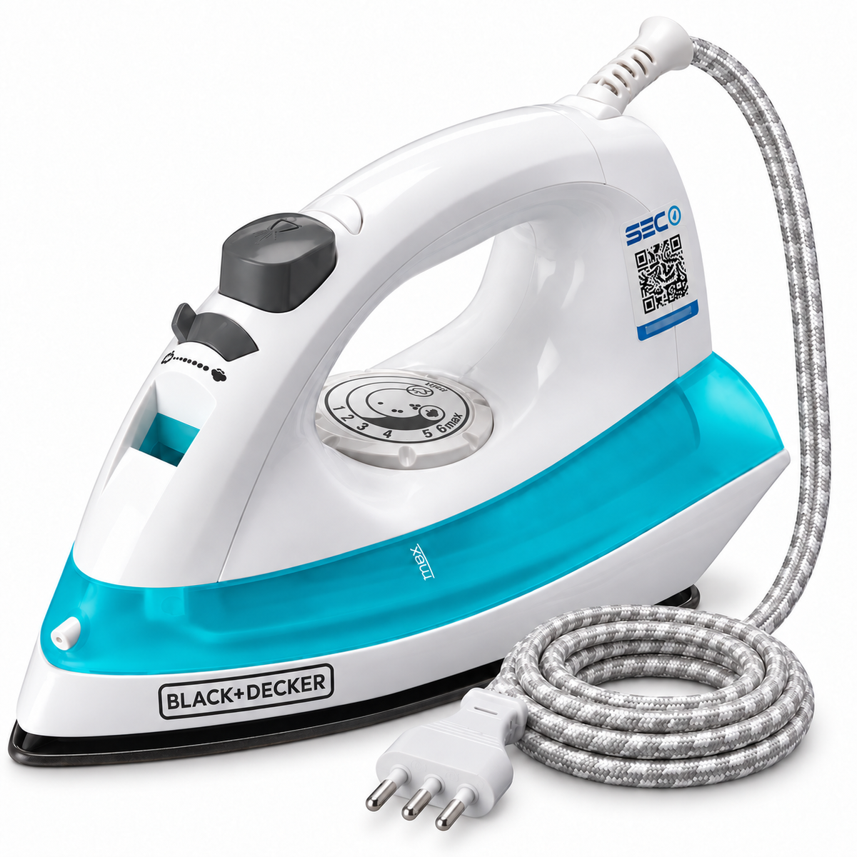 Plancha de Ropa Con Vaporizador Black + Decker IRBD100-CL