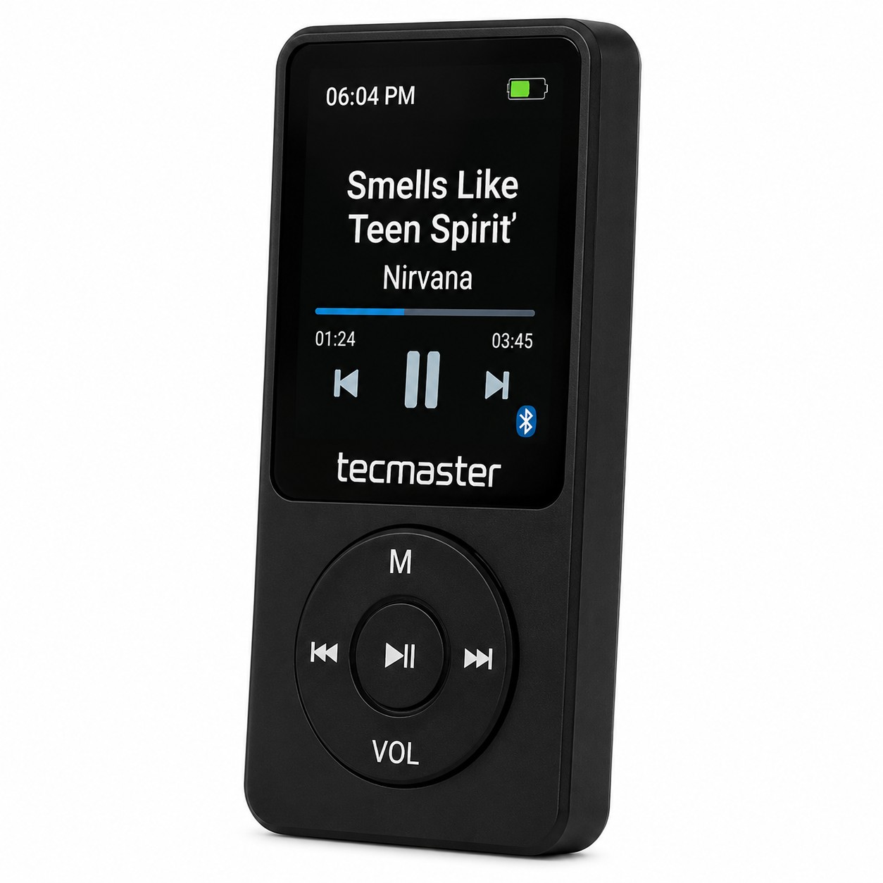 Reproductor MP3 16GB Bluetooth 5.0 Tecmaster TM-300523 Negro