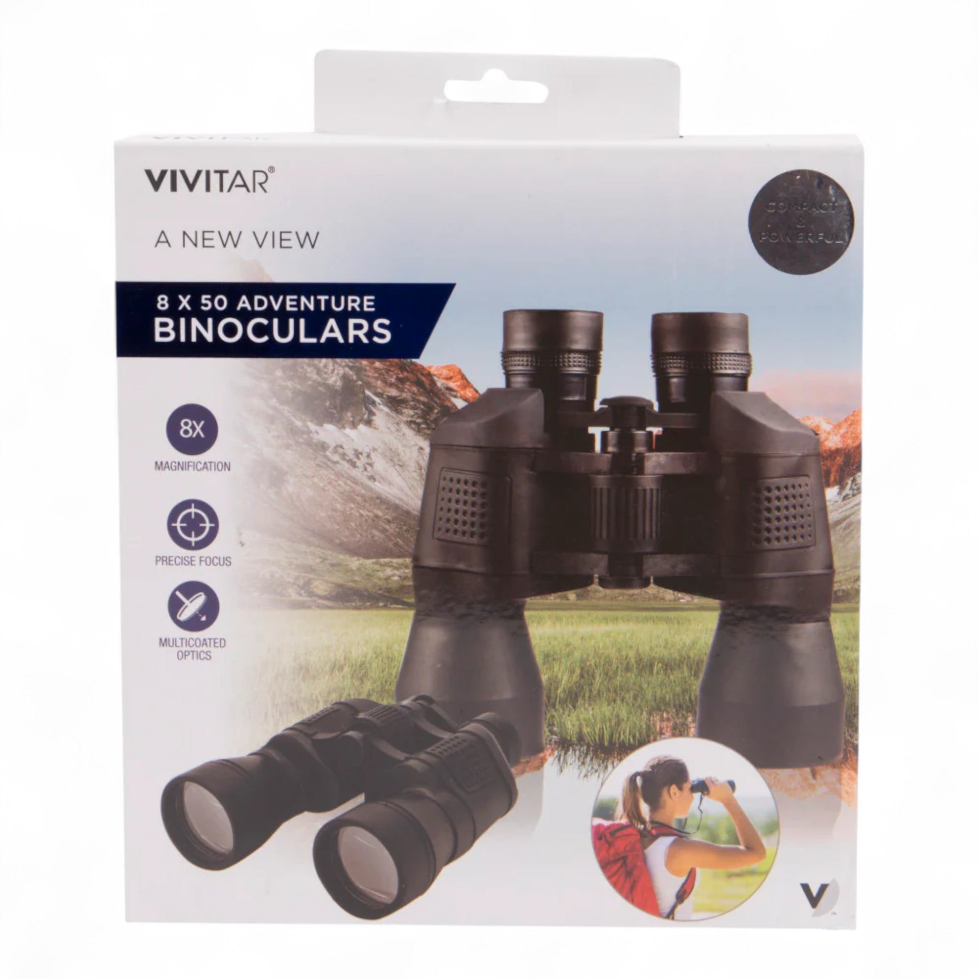 Binoculares Prismáticos Vivitar CS-850 Multicapa 8X 8x50mm
