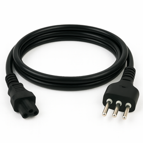 Cable de Poder Tipo Trébol 1.8 MT Reforzado 220V / 3 PIN