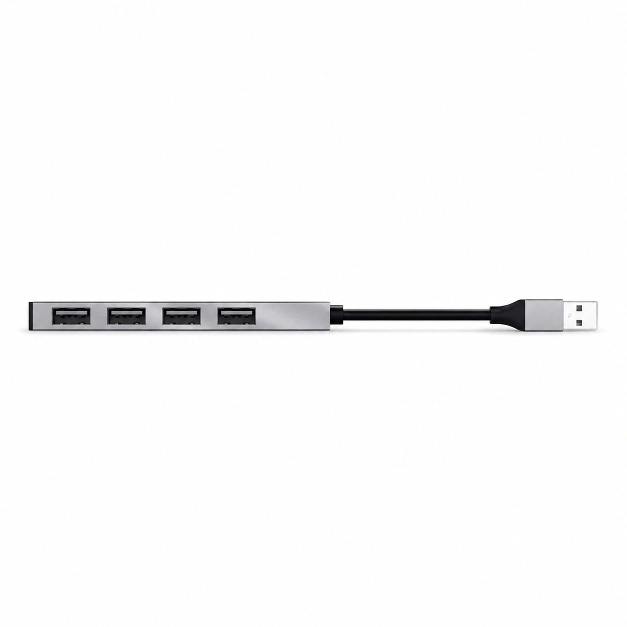 Hub Usb Trust Halyx 4 Puertos Usb 2.0 Flat Aluminium High Speed