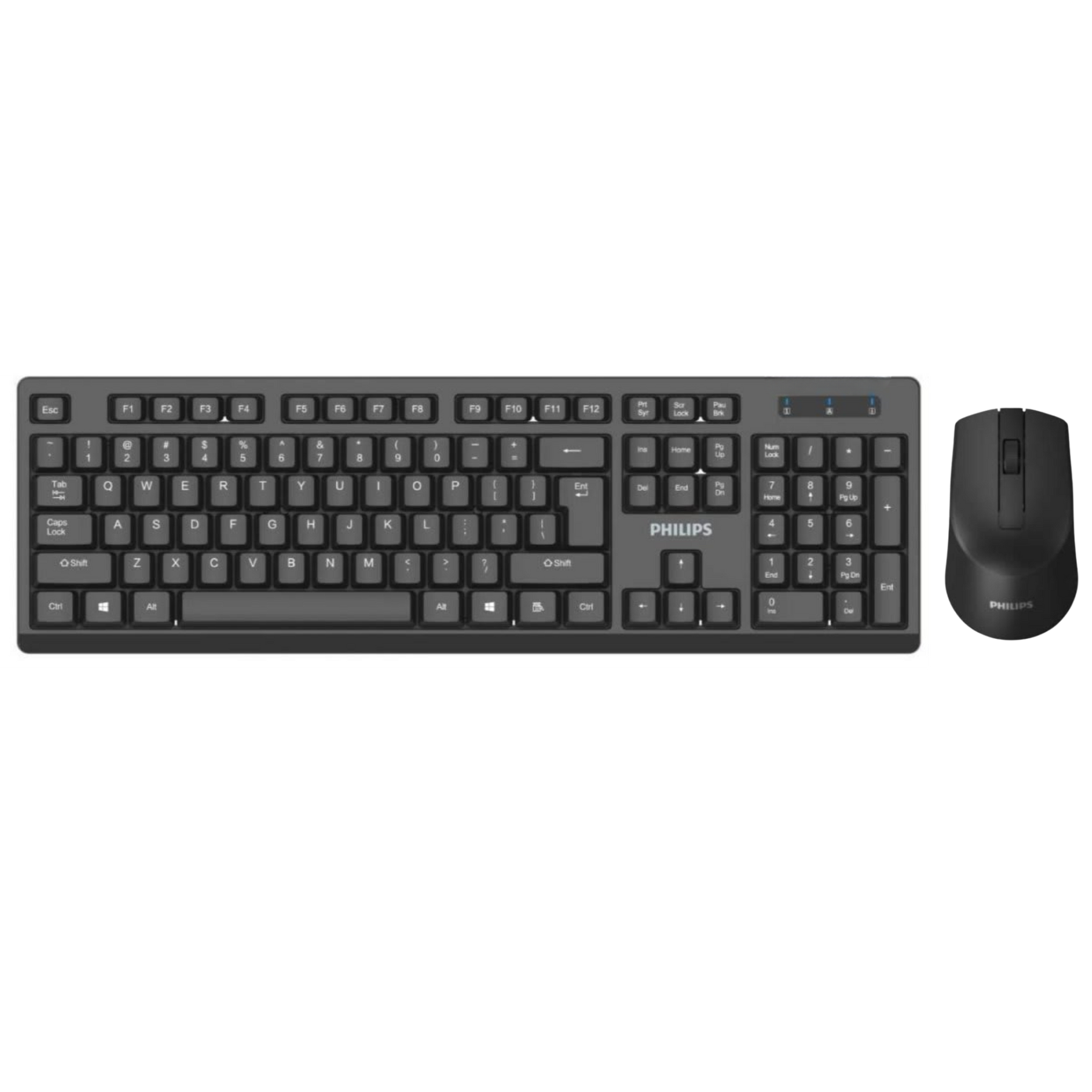 Mouse y Teclado Inalámbrico Philips Quiet Edition USB 2.4Ghz