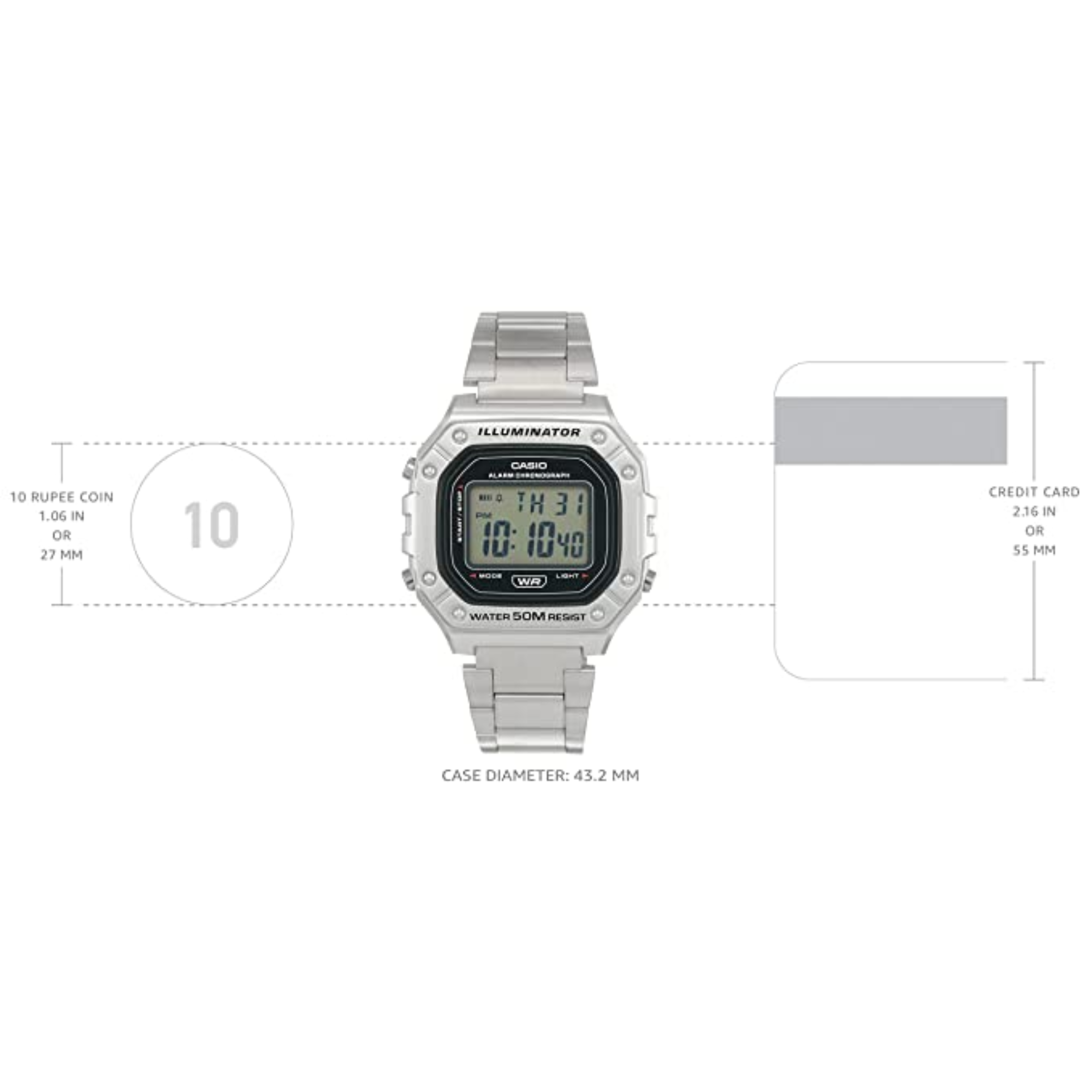 Reloj Casio Hombre W-218Hd-1Avdf