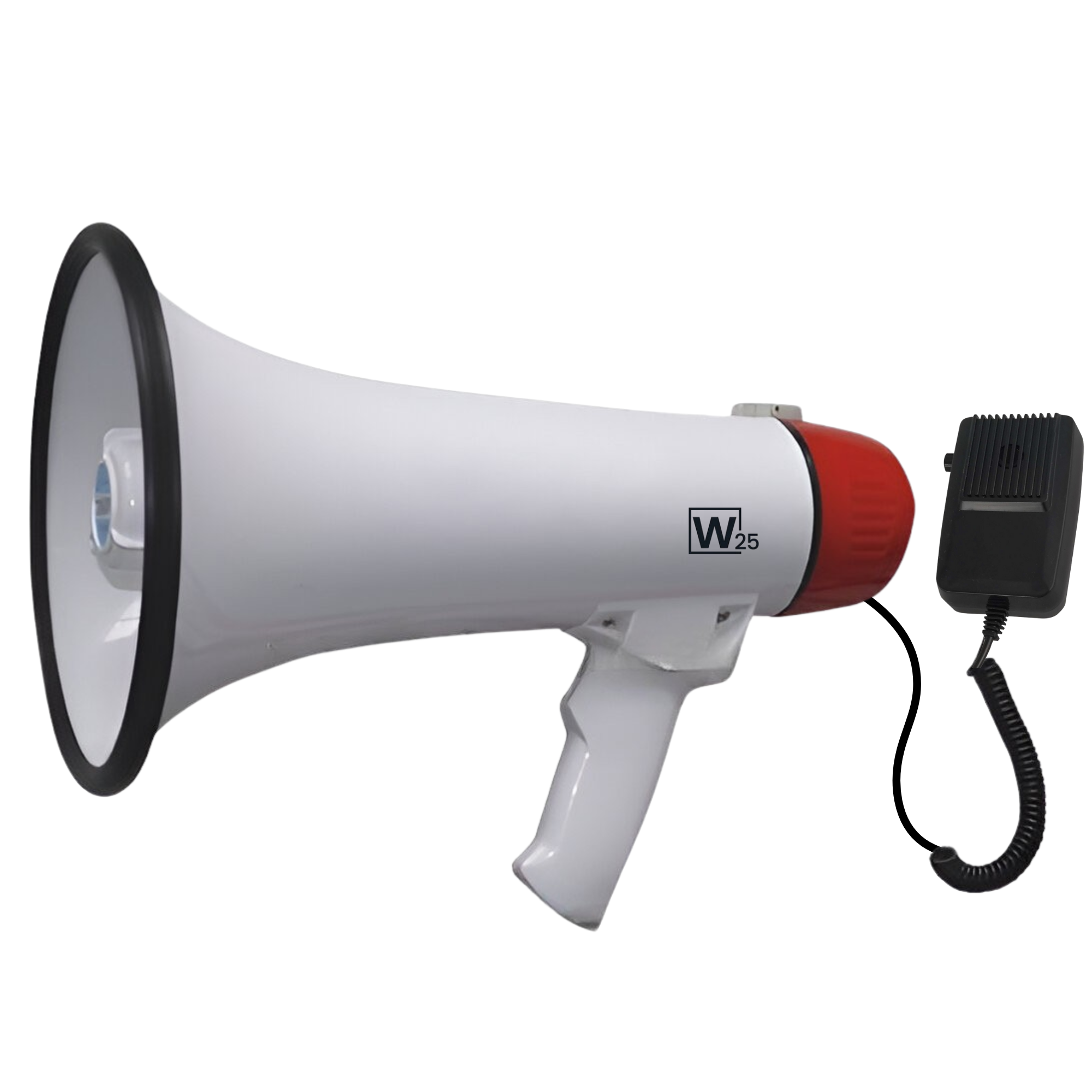 Megáfono Amplificador 25W Recargable +Micrófono de Mano 500m