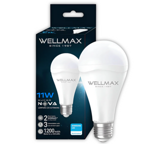 Ampolleta LED Recargable 11W con Chip LED Samsung Super Nova
