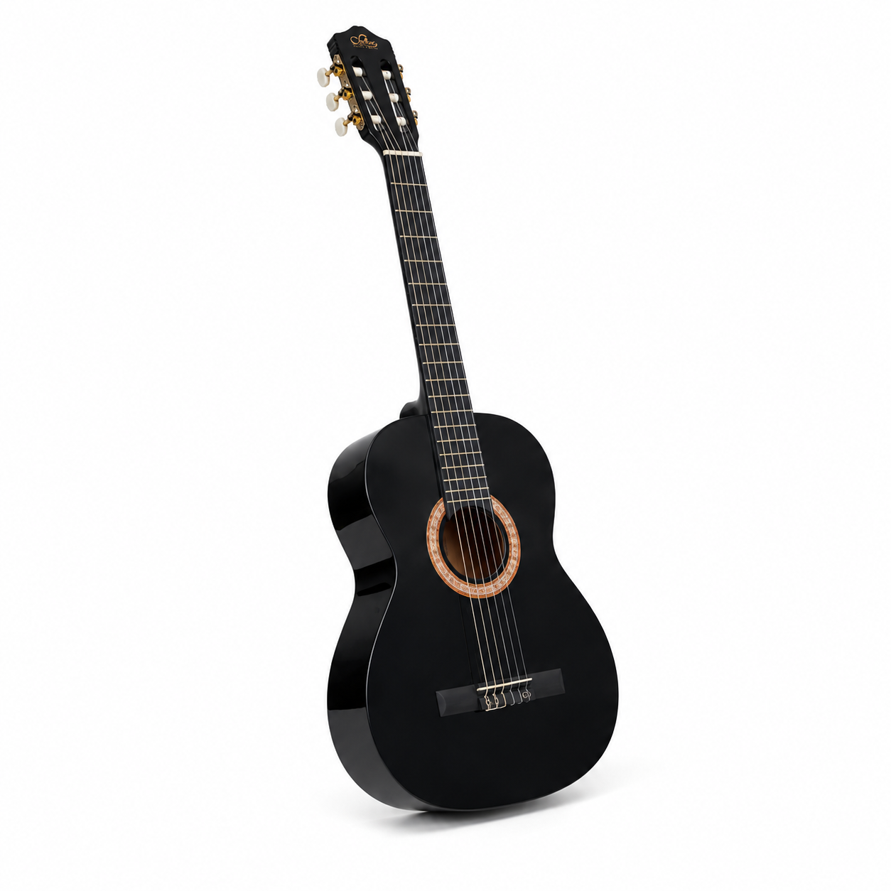 Guitarra Clásica Sevillana 39” Negro con Alma + Funda 8448