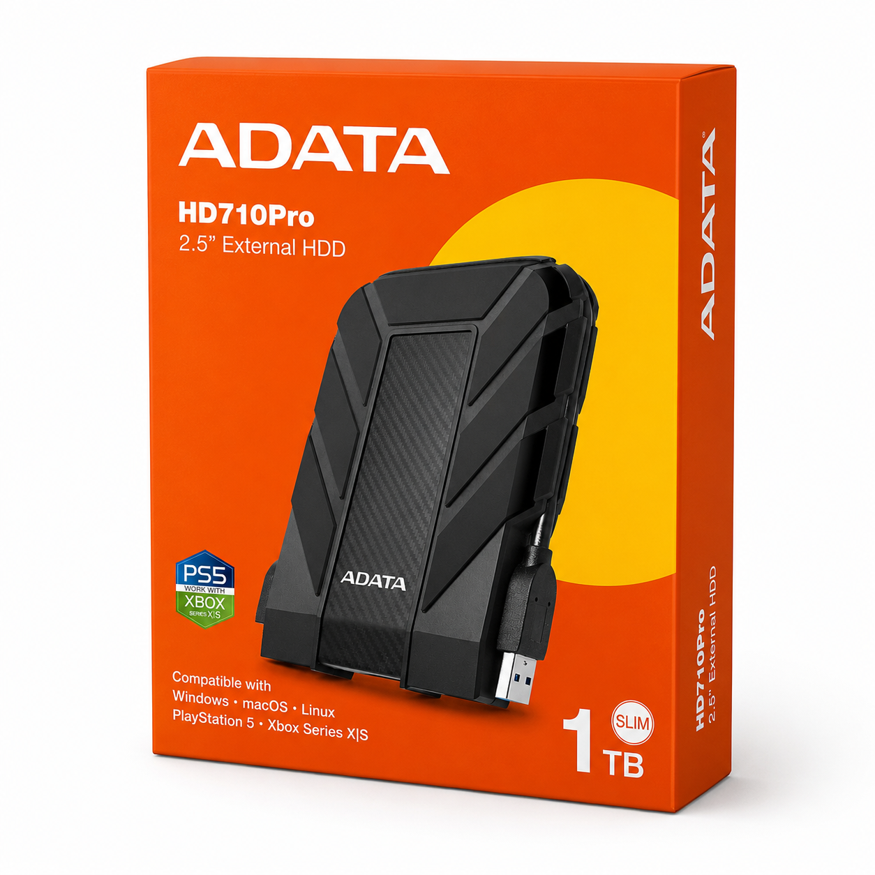 Disco Externo Adata 1Tb AntiGolpes/Waterproof HD710PRO Black