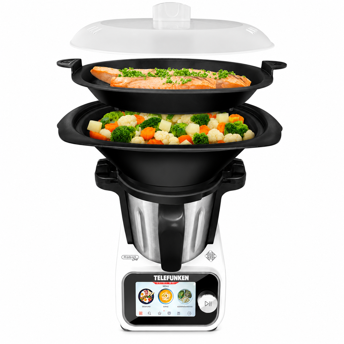 Robot de Cocina Touchscreen TELEFUNKEN CHEF WIFI 1300W 3.5L