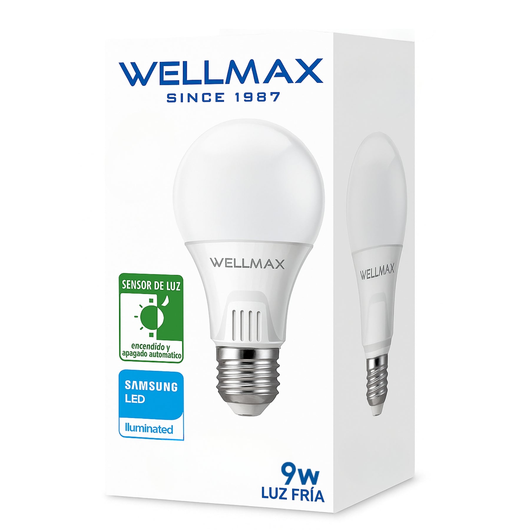 Ampolleta LED Samsung 9W con Sensor de Luz & Encendido Automático
