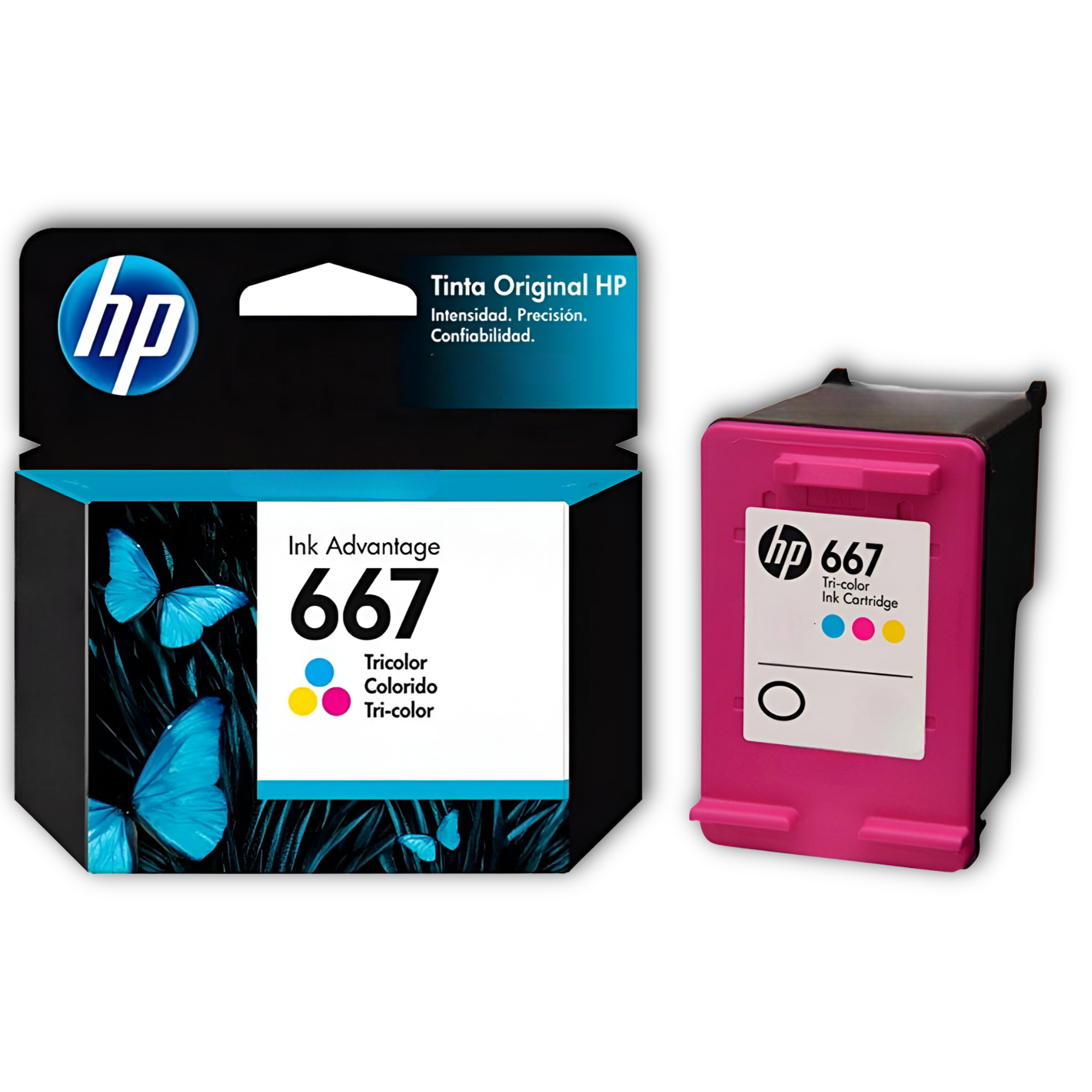 Tinta HP 667 Tricolor Cartridge Original 3YM78AL 2ML Colors