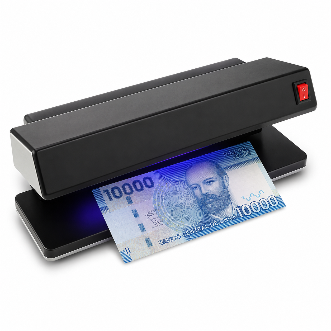 Detector De Billetes Falsos Deluxe Doble Luz Ultra Violeta