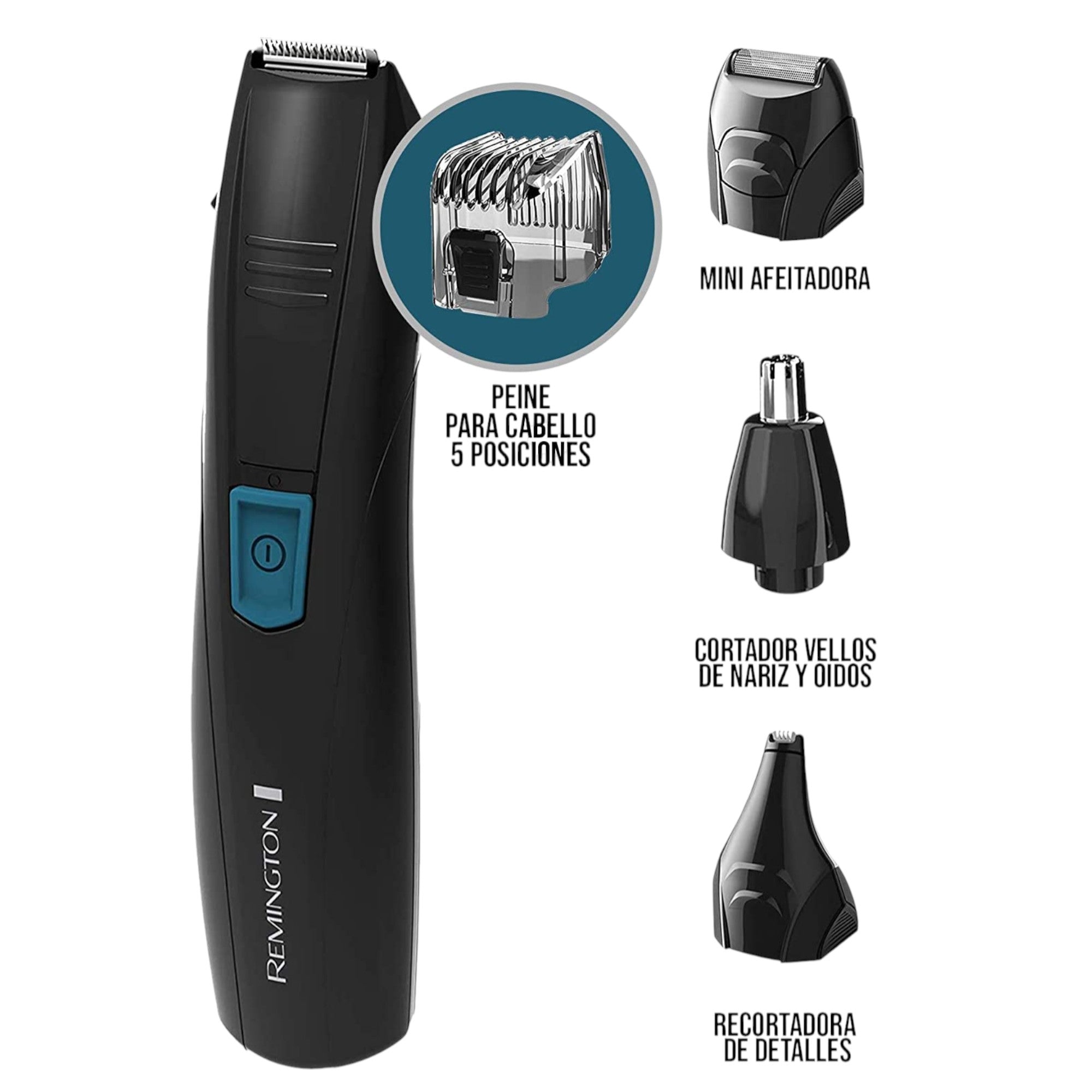 Kit Cortador de Bello Facial Remington 5x1 PG-181 Multiusos